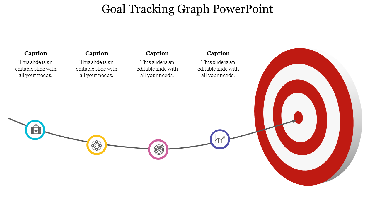 Goal Tracking Graph PowerPoint